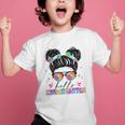 Hello Kindergarten Shirt Messy Bun Tie Dye Back To School Graphic Kid T-Shirt Hello Kindergarten Shirt Messy Bun Tie Dye Back To School Graphic Kid T-Shirt