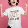 Kindergarten Wild West Goose Cowboy Goose Back To School Graphic Kid T-Shirt Kindergarten Wild West Goose Cowboy Goose Back To School Graphic Kid T-Shirt