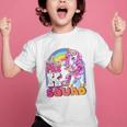 Pre-K Squad Flossing Unicorn Back To School Girls Premium Tri-Blend Graphic Kid T-Shirt