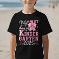 My 1st Day Of Kindergarten 2025 Back To School Girls Graphic Kid T-Shirt My 1st Day Of Kindergarten 2025 Back To School Girls Graphic Kid T-Shirt