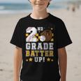 2nd Grade Batter Up Baseball First Day Back To School Graphic Kid T-Shirt 2nd Grade Batter Up Baseball First Day Back To School Graphic Kid T-Shirt