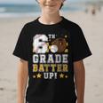 6th Grade Batter Up Baseball First Day Back To School Graphic Kid T-Shirt 6th Grade Batter Up Baseball First Day Back To School Graphic Kid T-Shirt