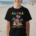 Aloha Preschool Flamingo Hawaii Back To School Kids Girl Graphic Kid T-Shirt Aloha Preschool Flamingo Hawaii Back To School Kids Girl Graphic Kid T-Shirt