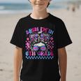 Back To School Bruh Im In 6th Grade Girls Bun Tie Dye Graphic Kid T-Shirt Back To School Bruh Im In 6th Grade Girls Bun Tie Dye Graphic Kid T-Shirt