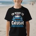 Back To School First Day Of Preschool Police Car Boys Graphic Kid T-Shirt