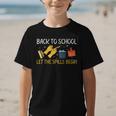 Back To School Let The Spills Begin School Custodian Graphic Kid T-Shirt
