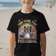Back To School Raccoon Too Cool For Pre- K Preschool Graphic Kid T-Shirt