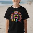 Back To School Shirt Rainbow Happy First Day Of Pre-K Graphic Kid T-Shirt Back To School Shirt Rainbow Happy First Day Of Pre-K Graphic Kid T-Shirt