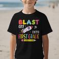 Blast Off Into First Grade Back To School Kids Rocket Space Graphic Kid T-Shirt Blast Off Into First Grade Back To School Kids Rocket Space Graphic Kid T-Shirt