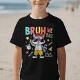 Bruh We Back Raccoon Back To School Graphic Kid T-Shirt Bruh We Back Raccoon Back To School Graphic Kid T-Shirt