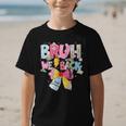 Bruh We Back Sixth Graders Back To School Coquette Bow Girl Graphic Kid T-Shirt