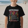 Cafeteria Manager School Cafeteria Crew Back To School Graphic Kid T-Shirt
