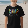 Camp Director Women Tie Dye Back To School Appreciation Day Graphic Kid T-Shirt Camp Director Women Tie Dye Back To School Appreciation Day Graphic Kid T-Shirt