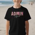 Cute Admin Squad Crew Team Back To School Administration Graphic Kid T-Shirt