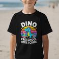 Dino Preschool Here I Come Cute Back To School Graphic Kid T-Shirt