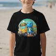 Dinosaur Kids Riding a Bus Back To School Ready To Crush Graphic Kid T-Shirt Dinosaur Kids Riding a Bus Back To School Ready To Crush Graphic Kid T-Shirt