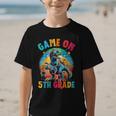 Dinosaur Video Games Back To School 5th Grade Boys Gamer Graphic Kid T-Shirt Dinosaur Video Games Back To School 5th Grade Boys Gamer Graphic Kid T-Shirt