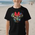 Disney Minnie Mouse Back To School Supplies Face Outline Graphic Kid T-Shirt Disney Minnie Mouse Back To School Supplies Face Outline Graphic Kid T-Shirt