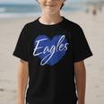 Eagles Heart Back To School Spirit B Graphic Kid T-Shirt