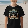 Elementary Level Unlocked Video Game Back To School Boys Graphic Kid T-Shirt