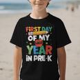 First Day Of My Last Year In Pre-k Back To School Graphic Kid T-Shirt First Day Of My Last Year In Pre-k Back To School Graphic Kid T-Shirt