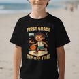 First Grade Basketball Back To School Slam Dunk Style Graphic Kid T-Shirt First Grade Basketball Back To School Slam Dunk Style Graphic Kid T-Shirt