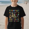 First Grade Graduation Dinosaur Dino Back To School Student Graphic Kid T-Shirt First Grade Graduation Dinosaur Dino Back To School Student Graphic Kid T-Shirt