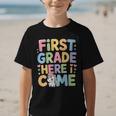 First Grade Here I Come Unicorn Back To School Graphic Kid T-Shirt