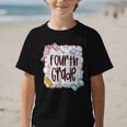 Fourth Grade Back To School For Girls Pink Notebook Graphic Kid T-Shirt Fourth Grade Back To School For Girls Pink Notebook Graphic Kid T-Shirt