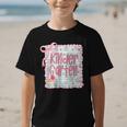Girls Kindergarten Coquette Bow Pink Preppy Back To School Graphic Kid T-Shirt