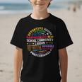 Groovy School Community Liaison Back To School Appreciation Graphic Kid T-Shirt