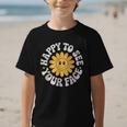 Happy Face Daisy Flower Retro Back To School Cute Graphic Graphic Kid T-Shirt Happy Face Daisy Flower Retro Back To School Cute Graphic Graphic Kid T-Shirt
