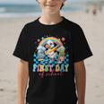 Happy First Day Of School Goose Cute Duck Back To School Graphic Kid T-Shirt Happy First Day Of School Goose Cute Duck Back To School Graphic Kid T-Shirt