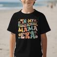 In My Homeschool Mama Era Retro Back To School Graphic Kid T-Shirt In My Homeschool Mama Era Retro Back To School Graphic Kid T-Shirt