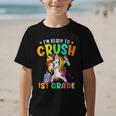 I'm Ready To Crush 1st Grade Dabbing Unicorn Back To School Graphic Kid T-Shirt I'm Ready To Crush 1st Grade Dabbing Unicorn Back To School Graphic Kid T-Shirt
