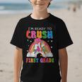 I'm Ready To Crush First Grade Unicorn Back To School Girls Graphic Kid T-Shirt I'm Ready To Crush First Grade Unicorn Back To School Girls Graphic Kid T-Shirt