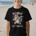 Kids Boom I'm Going To 1st Grade Dabbing Sloth For Back To School Graphic Kid T-Shirt Kids Boom I'm Going To 1st Grade Dabbing Sloth For Back To School Graphic Kid T-Shirt