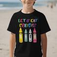 Kindergarten Back To School Crayons Let's Eat Crayon Graphic Kid T-Shirt Kindergarten Back To School Crayons Let's Eat Crayon Graphic Kid T-Shirt