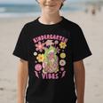 Kindergarten Vibes Groovy Kindergarten Back To School Frog Graphic Kid T-Shirt Kindergarten Vibes Groovy Kindergarten Back To School Frog Graphic Kid T-Shirt