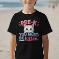 Kitten Back To School Girls Preschool Cat Lover Graphic Kid T-Shirt