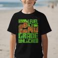 Level 2nd Grade Unlocked Game Pixel Kids Boy Back To School Graphic Kid T-Shirt