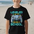 Leveled Up To Middle School Video Gamer Back To School Boys Graphic Kid T-Shirt Leveled Up To Middle School Video Gamer Back To School Boys Graphic Kid T-Shirt
