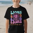Lion Mascot Back To School Spirit Sports Men Women Groovy Graphic Kid T-Shirt Lion Mascot Back To School Spirit Sports Men Women Groovy Graphic Kid T-Shirt