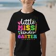 Little Miss Kindergarten Kids Girls Pencil Back To School Graphic Kid T-Shirt