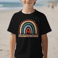 Math Interventionist Rainbow Appreciation Day Back To School Graphic Kid T-Shirt