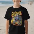 Motocross Dirt Bike Back To School Racing Into 1st Grade Graphic Kid T-Shirt
