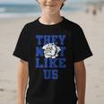 Not Like Bulldog Back To School Spirit B Graphic Kid T-Shirt