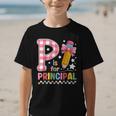 P Is For Principal Back To School Pencil Bow Principal Women Graphic Kid T-Shirt P Is For Principal Back To School Pencil Bow Principal Women Graphic Kid T-Shirt