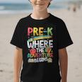 Pre-K Where The Adventure Begins First Day & Back To School Graphic Kid T-Shirt Pre-K Where The Adventure Begins First Day & Back To School Graphic Kid T-Shirt