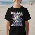 Preschool Back To School First Day Girls PreK Rollin Unicorn Graphic Kid T-Shirt Preschool Back To School First Day Girls PreK Rollin Unicorn Graphic Kid T-Shirt
